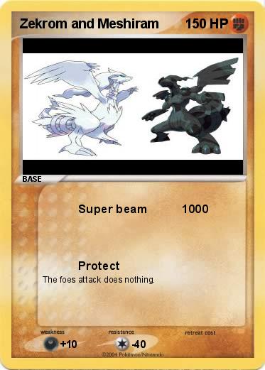 Pokemon Zekrom and Meshiram