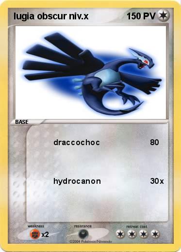 Pokemon lugia obscur niv.x