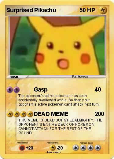 Pokemon Surprised Pikachu