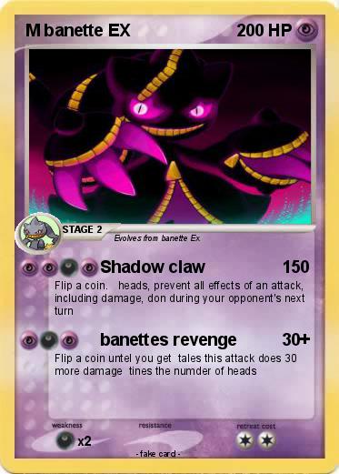 Pokemon M banette EX