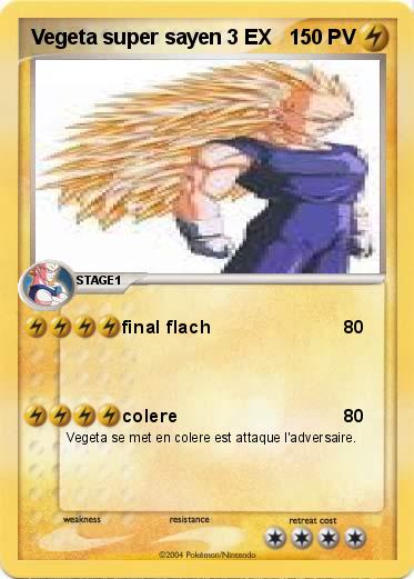Pokemon Vegeta super sayen 3 EX