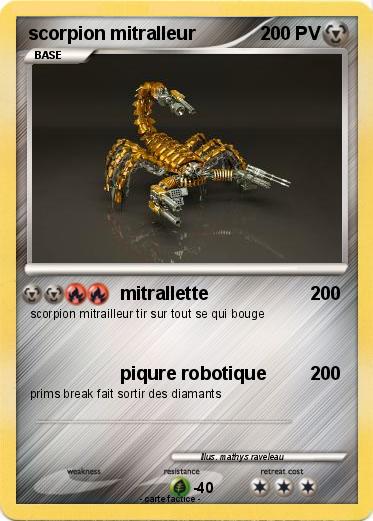 Pokemon scorpion mitralleur