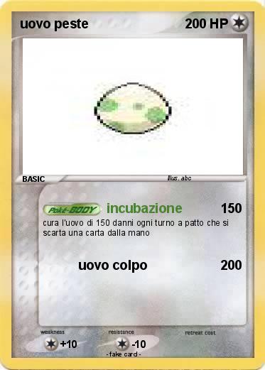 Pokemon uovo peste