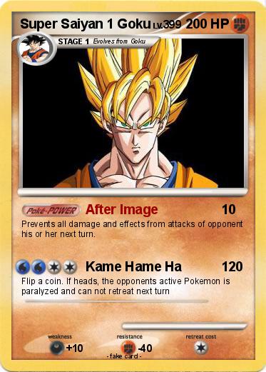 Pokemon Super Saiyan 1 Goku