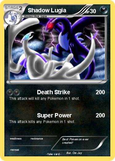 Pokemon Shadow Lugia
