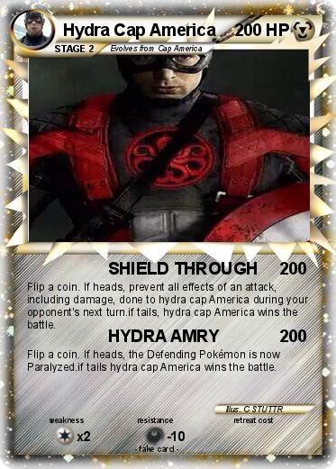 Pokemon Hydra Cap America