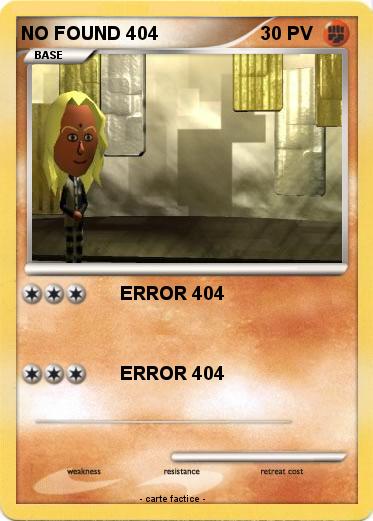 Pokemon NO FOUND 404
