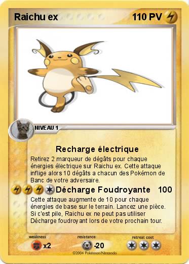 Pokemon Raichu ex