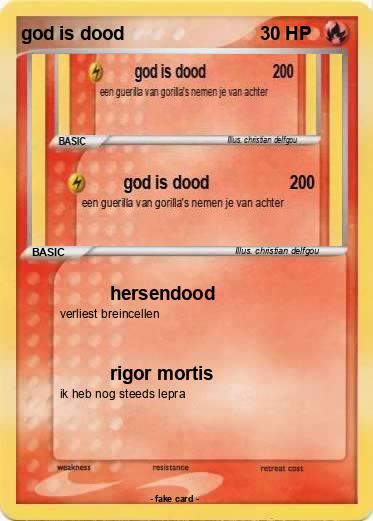 Pokemon god is dood