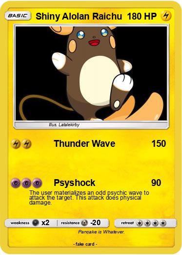 Pokemon Shiny Alolan Raichu
