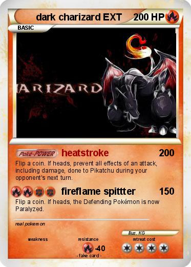 Pokemon dark charizard EXT
