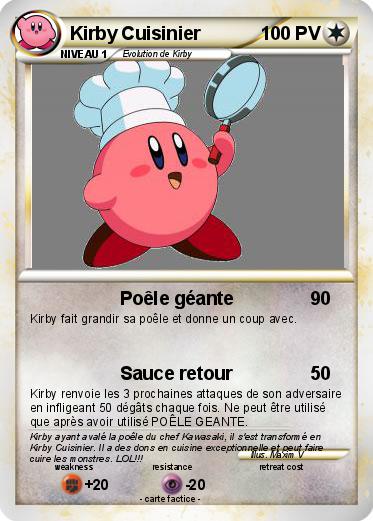 Pokemon Kirby Cuisinier