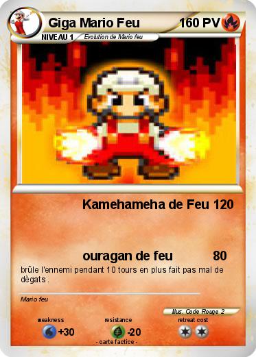 Pokemon Giga Mario Feu