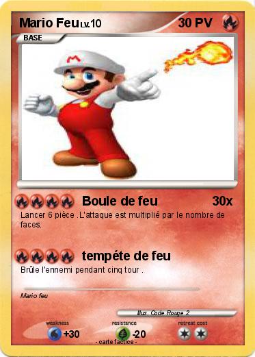 Pokemon Mario Feu