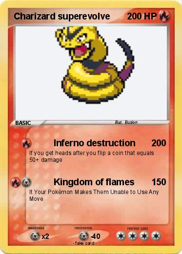 Pokemon Charizard superevolve