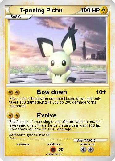 Pokemon T-posing Pichu