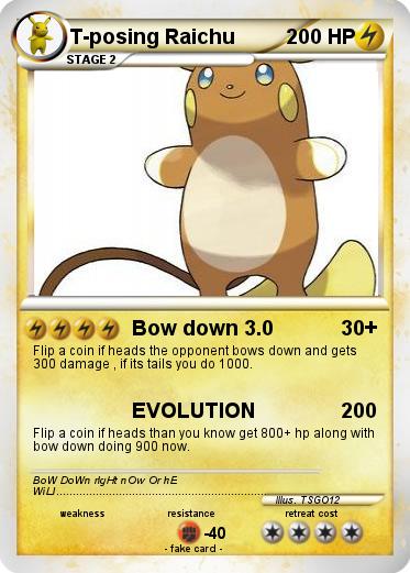 Pokemon T-posing Raichu