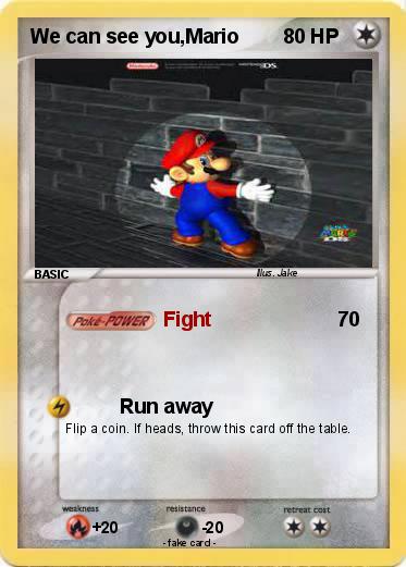 Pokemon We can see you,Mario