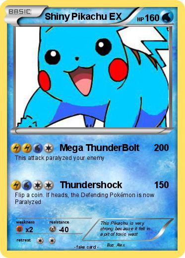 Pokemon Shiny Pikachu EX