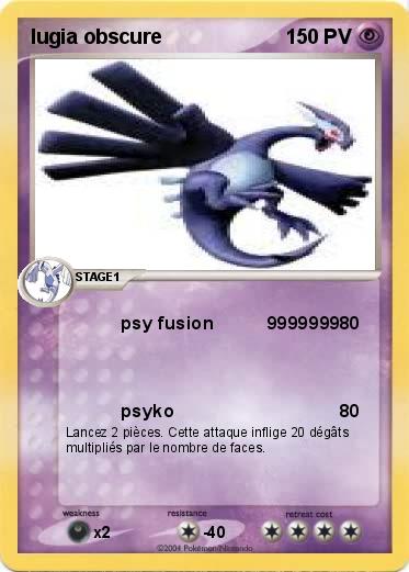 Pokemon lugia obscure