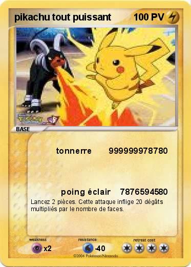 Pokemon pikachu tout puissant