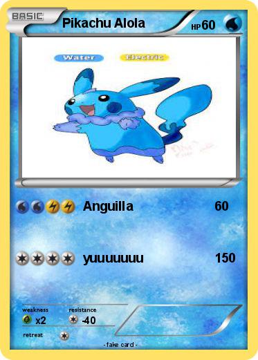 Pokemon Pikachu Alola