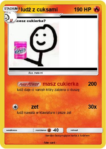 Pokemon ludź z cuksami
