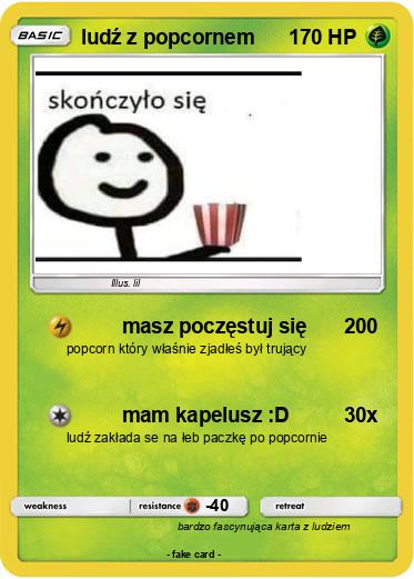Pokemon ludź z popcornem