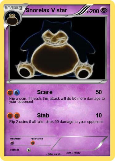 Pokemon Snorelax V star