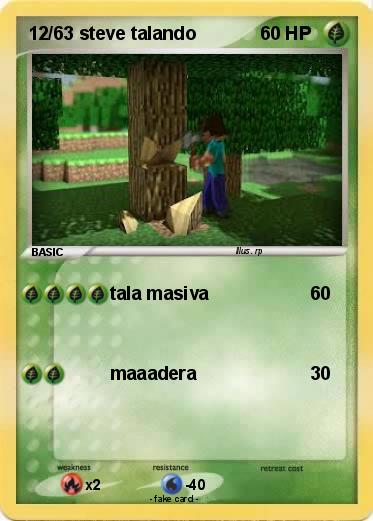 Pokemon 12/63 steve talando