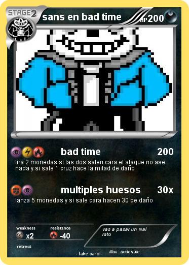 Pokemon sans en bad time