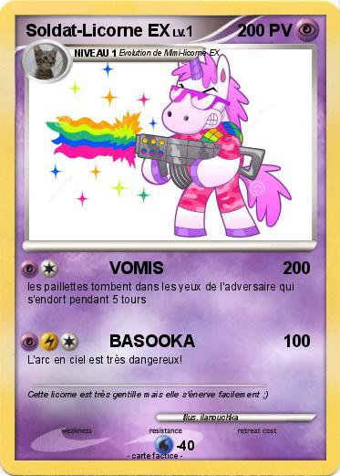 Pokemon Soldat-Licorne EX