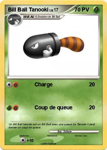 Pokemon Bill Ball Tanooki