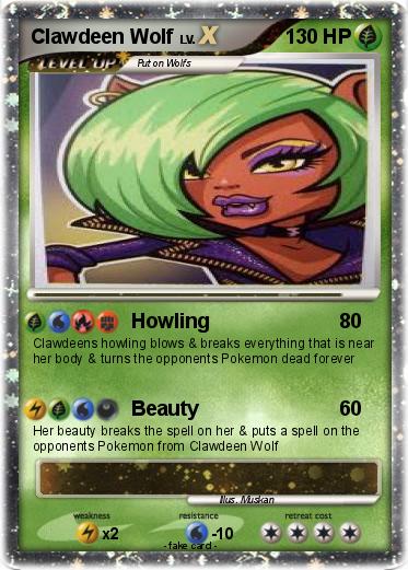 Pokemon Clawdeen Wolf