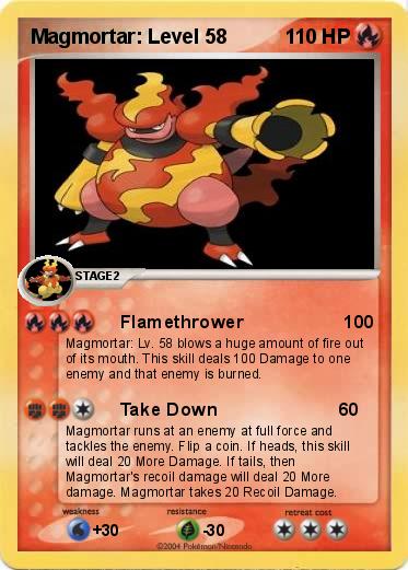 Pokemon Magmortar: Level 58
