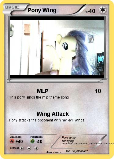 Pokemon Pony Wing