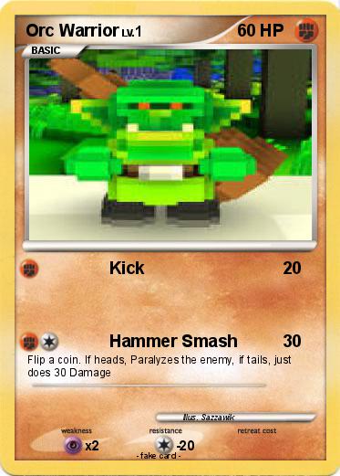 Pokemon Orc Warrior