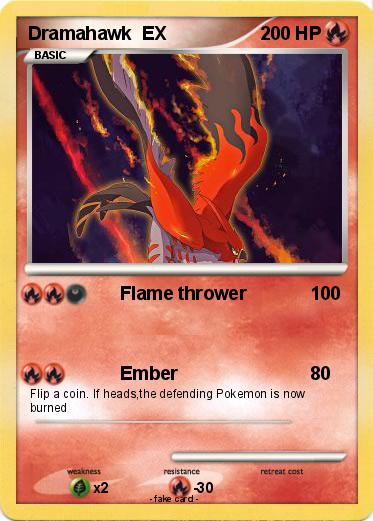Pokemon Dramahawk  EX