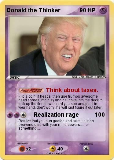 Pokemon Donald the Thinker