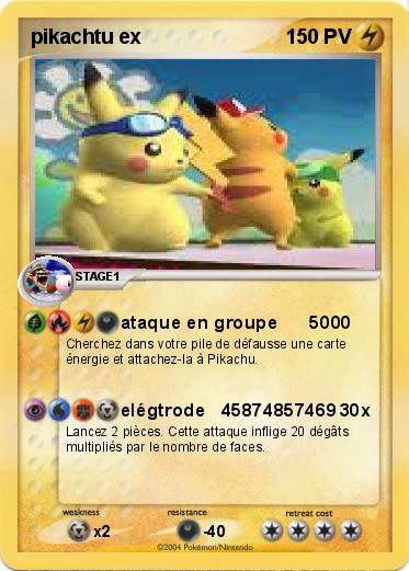 Pokemon pikachtu ex