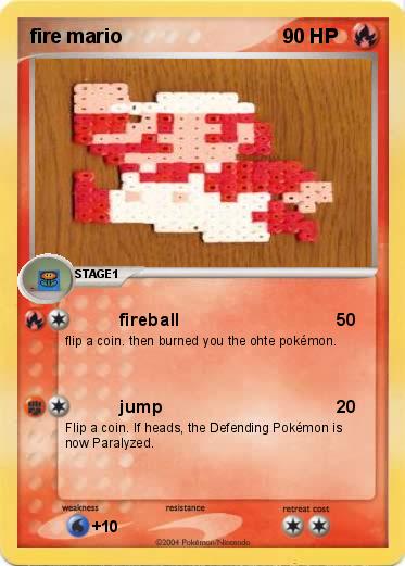 Pokemon fire mario