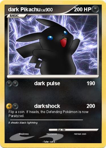 Pokemon dark Pikachu