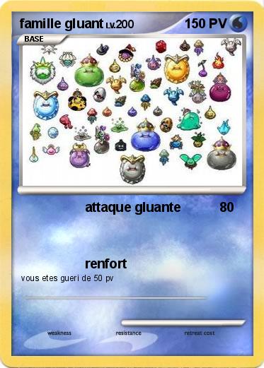 Pokemon famille gluant