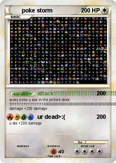 Pokemon poke storm
