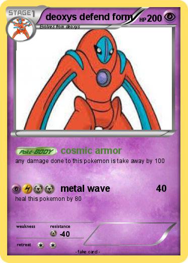 Pokemon deoxys defend form