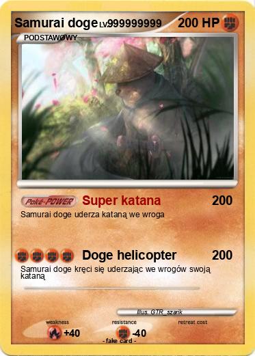 Pokemon Samurai doge