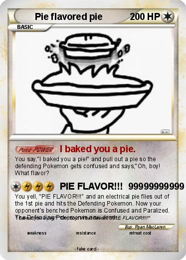 Pokemon Pie flavored pie