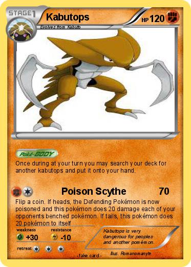 Pokemon Kabutops
