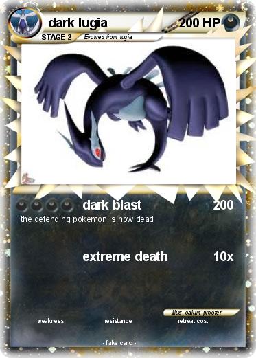 Pokemon dark lugia