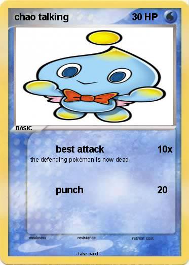 Pokemon chao talking